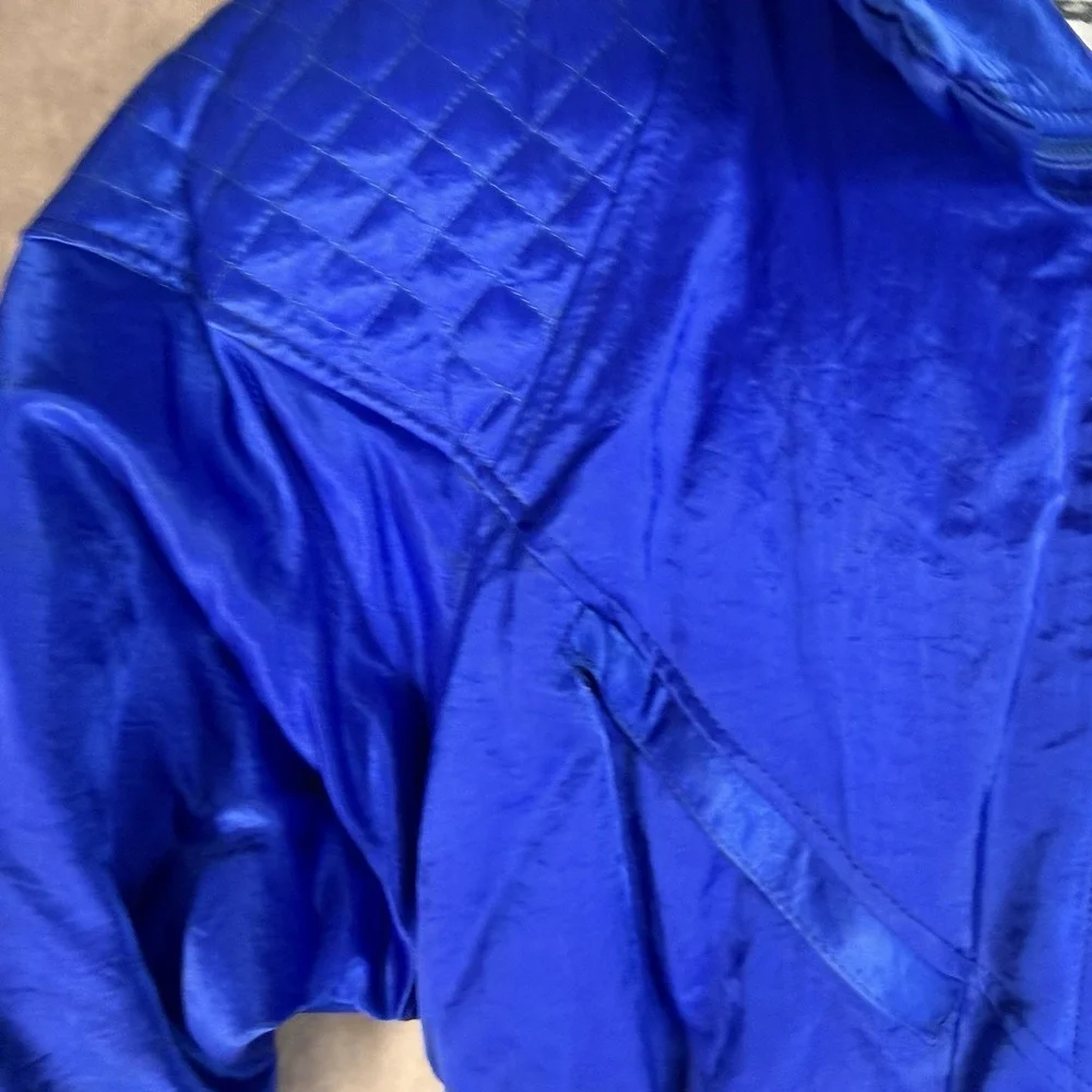 Vintage Nils Full Body Ski Suit In Cobalt Blue Women's Size 10‎
